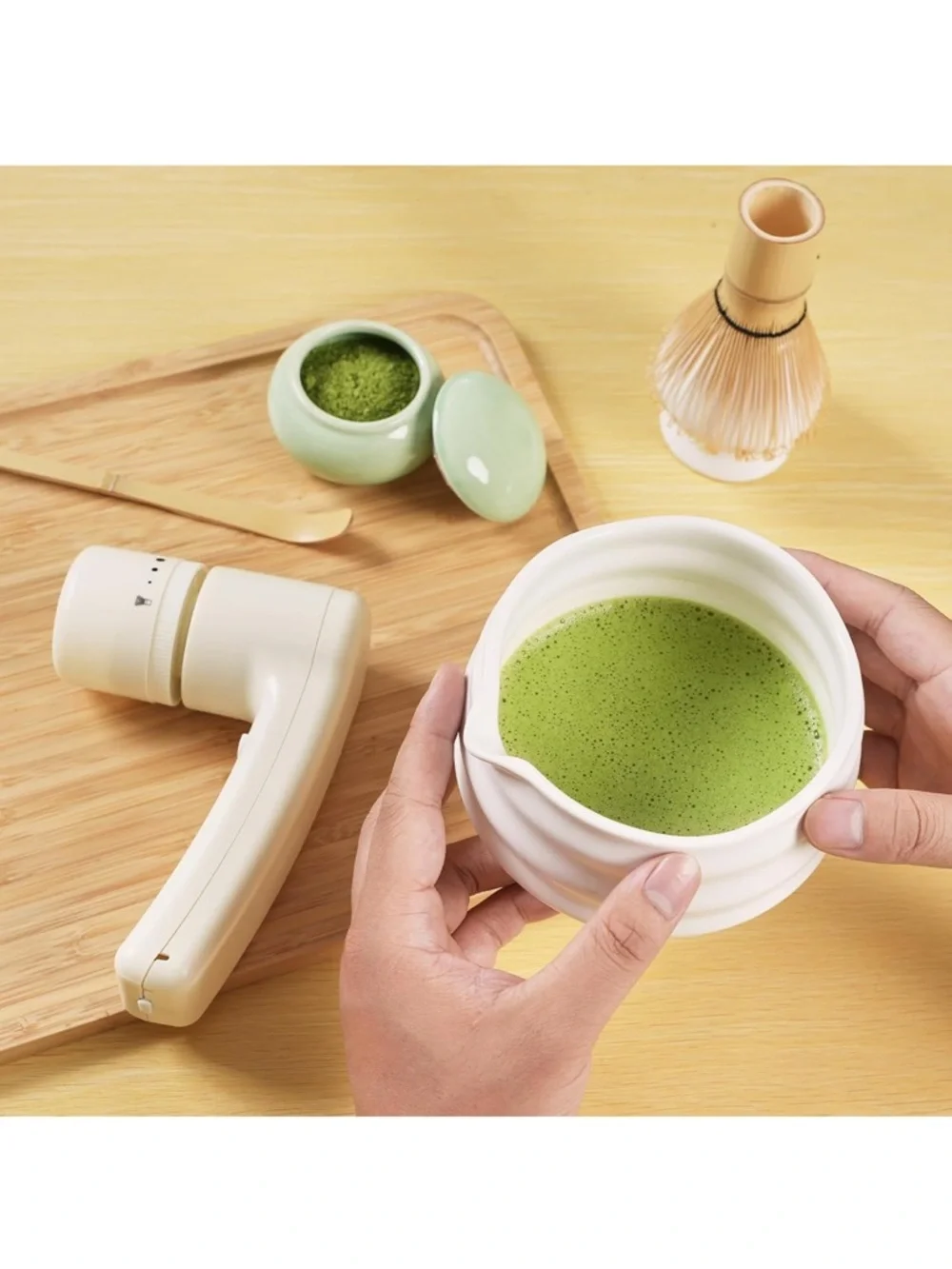 Handheld electric matcha set new